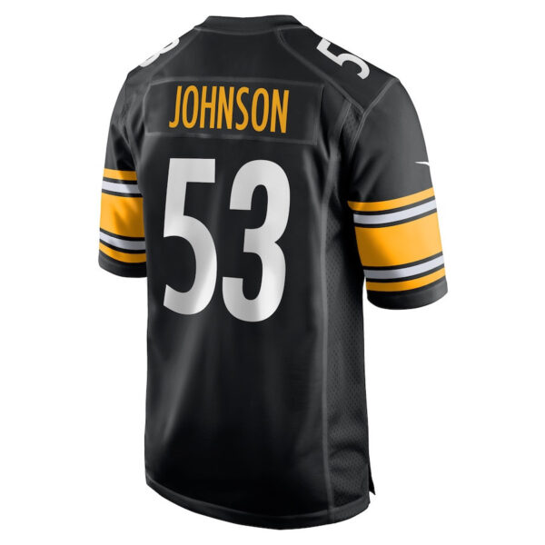 Kyron Johnson 53 Pittsburgh Steelers Game Men Jersey - Black