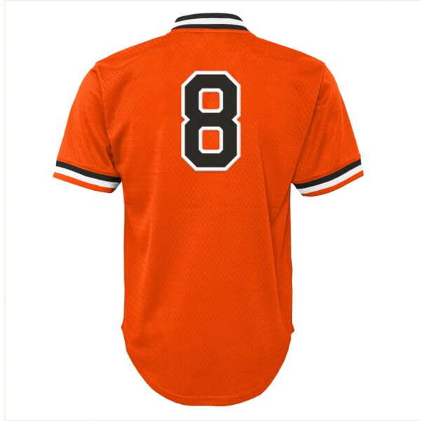 Cal Ripken Jr. Baltimore Orioles Mitchell & Ness Youth Cooperstown Collectionu00c2u00a0Mesh Batting Practice Jersey - Orange