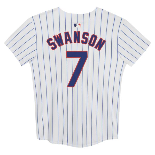Dansby Swanson Chicago Cubs  Preschool Home Game Jersey - White