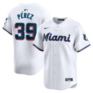 Eury Pu00c3u00a9rez Miami Marlins  Home Limited Player Jerseyu00c2u00a0u00e2u20acu201c White