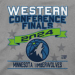 Minnesota Timberwolves Stadium Essentials 2024 Western Conference Finals T-Shirt - Heather Gray