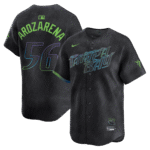 Randy Arozarena 56 Tampa Bay Rays 2024 City Connect Limited Men Jersey - Charcoal