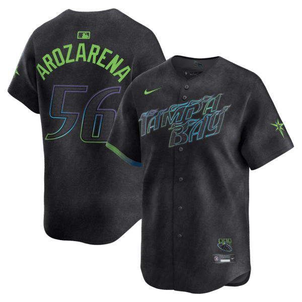 Randy Arozarena 56 Tampa Bay Rays 2024 City Connect Limited Men Jersey - Charcoal