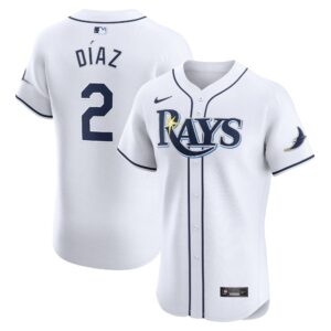 Yandy Diaz Tampa Bay Rays  Home Elite Player Jersey - White