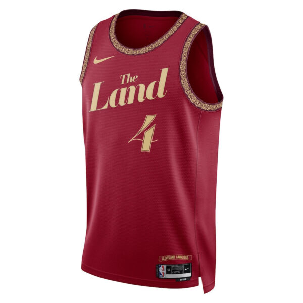 Evan Mobley 4 Cleveland Cavaliers 2023/24 City Edition Swingman Jersey - Wine