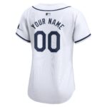 Tampa Bay Rays  Women's Home Limited Custom Jersey - White