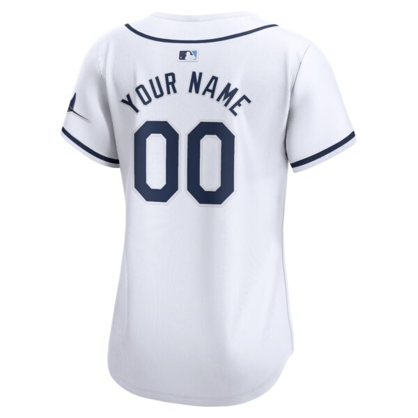 Tampa Bay Rays  Women's Home Limited Custom Jersey - White