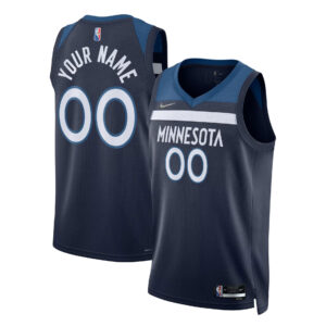 Minnesota Timberwolves  2021/22 Diamond Swingman Custom Jersey - Icon Edition - Navy