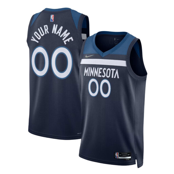 Minnesota Timberwolves  2021/22 Diamond Swingman Custom Jersey - Icon Edition - Navy