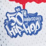 Detroit Pistons Mitchell & Ness x Tats Cru Hardwood Classics Fashion Jersey - White