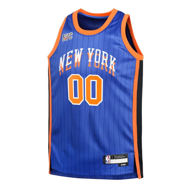 New York Knicks 2023/24 City Edition Swingman Custom YOUTH Jersey - Blue
