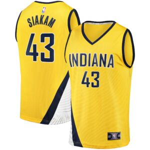 Pascal Siakam Indiana Pacers Fanatics Youth Fast Break Player Jersey - Statement Edition - Gold