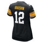 Terry Bradshaw 12 Pittsburgh Steelers Women Retired Jersey - Black