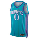 Charlotte Hornets Hardwood Classic Edition Swingman Custom Jersey - Teal
