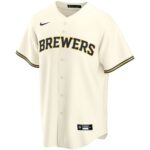Milwaukee Brewers  Youth Home Replica Custom Jersey - Cream