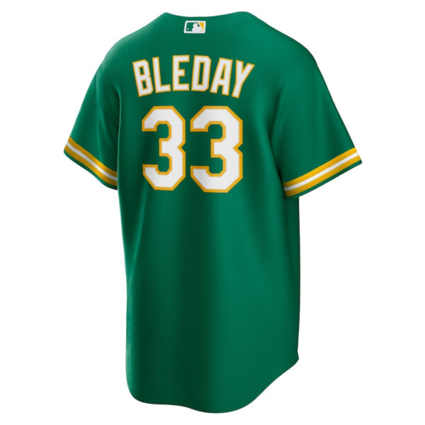 JJ Bleday 33 Oakland Athletics Alternate Team Men Jersey - Kelly Green