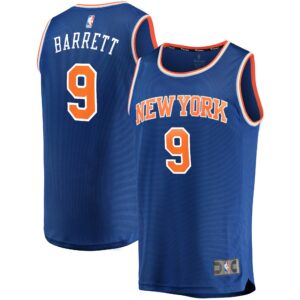 RJ Barrett New York Knicks Fanatics Fast Break Replica Jersey Royal - Icon Edition