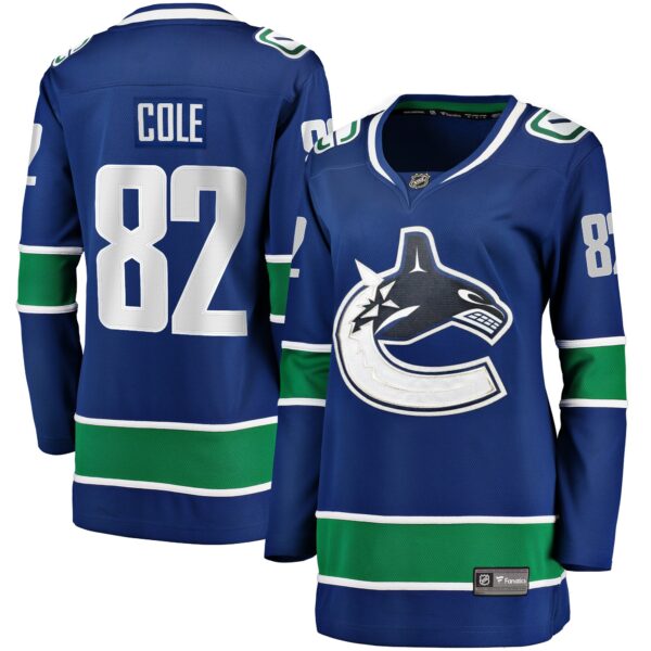 Ian Cole Vancouver Canucks Fanatics Women's Home Breakaway Player Jersey - Blue