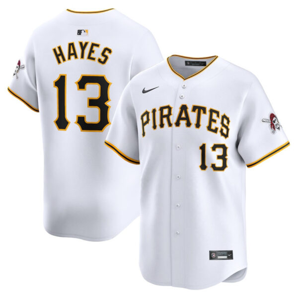 Ke'Bryan Hayes 13 Pittsburgh Pirates Home Limited Player Men Jersey - White