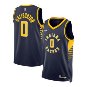 Tyrese Haliburton Indiana Pacers  Unisex Swingman Jersey - Icon Edition - Navy