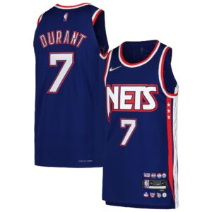 Kevin Durant Brooklyn Nets  Authentic Player Jersey - City Edition - Blue