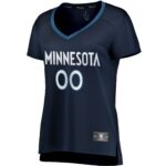 Minnesota Timberwolves Fanatics Women's Fast Break Custom Jersey Navy - Icon Edition