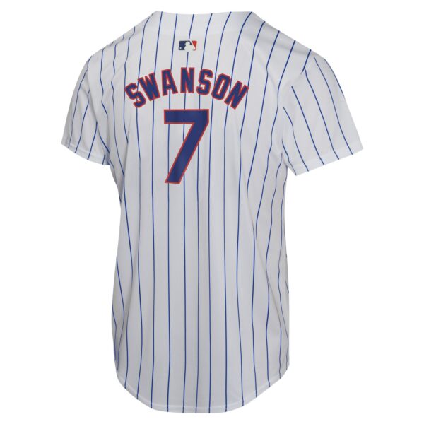 Dansby Swanson Chicago Cubs  Youth Home Game Player Jersey - White