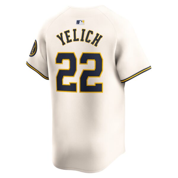 Christian Yelich Milwaukee Brewers  Youth Home Limited Player Jersey - Cream