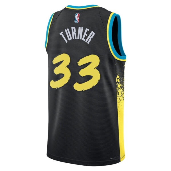Myles Turner 33 Indiana Pacers 2023/24 City Edition Swingman Jersey - Black