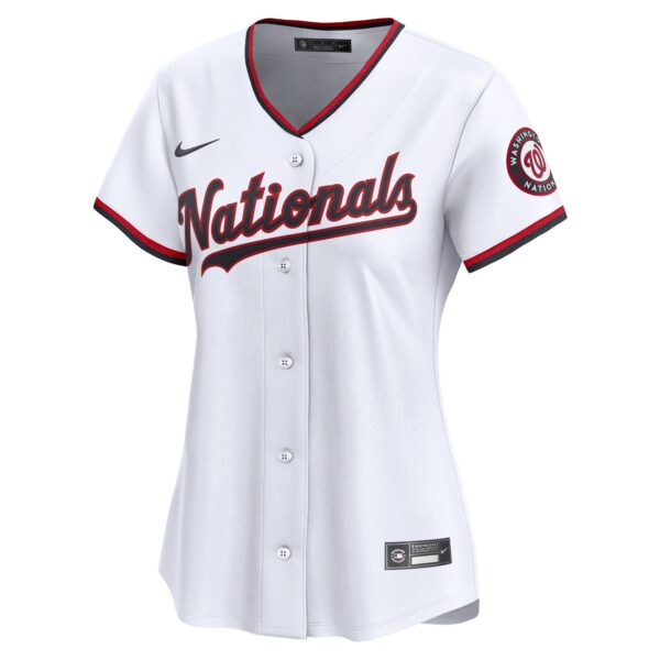 CJ Abrams Washington Nationals  Women's Home Limited Player Jerseyu00c2u00a0u00e2u20acu201c White