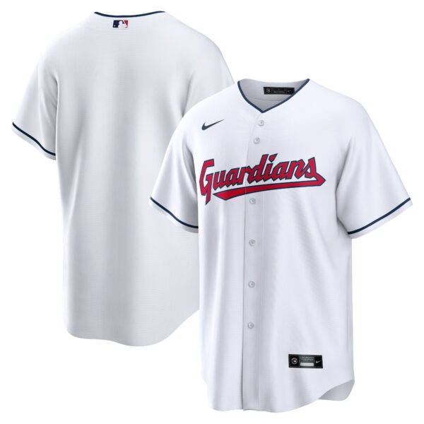 Cleveland Guardians  Home Blank Replica Jersey - White