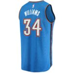 Kenrich Williams Oklahoma City Thunder Fanatics 2021/22 Fast Break Replica Jersey - Icon Edition - Blue