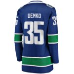 Thatcher Demko Vancouver Canucks Fanatics Women's Home Breakaway Player Jersey - Blue