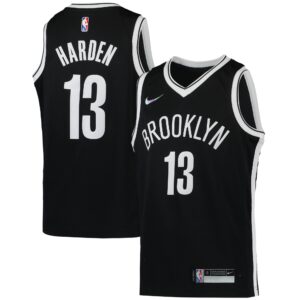 James Harden Brooklyn Nets  Youth 2021/22 Diamond Swingman Jersey - Icon Edition - Black