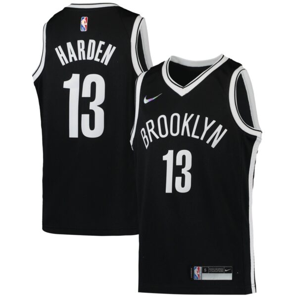 James Harden Brooklyn Nets  Youth 2021/22 Diamond Swingman Jersey - Icon Edition - Black