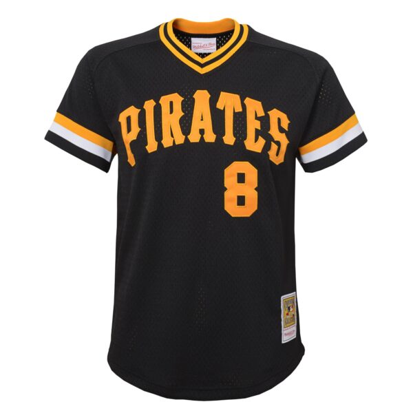 Willie Stargell Pittsburgh Pirates Mitchell & Ness Youth Cooperstown Collectionu00c2u00a0Mesh Batting Practice Jersey - Black