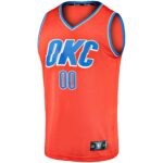 Oklahoma City Thunder Fanatics Youth  Fast Break Replica Custom Jersey - Orange - Statement Edition