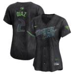 Yandy Diaz 2 Tampa Bay Rays 2024 City Connect Limited Women Jersey - Charcoal