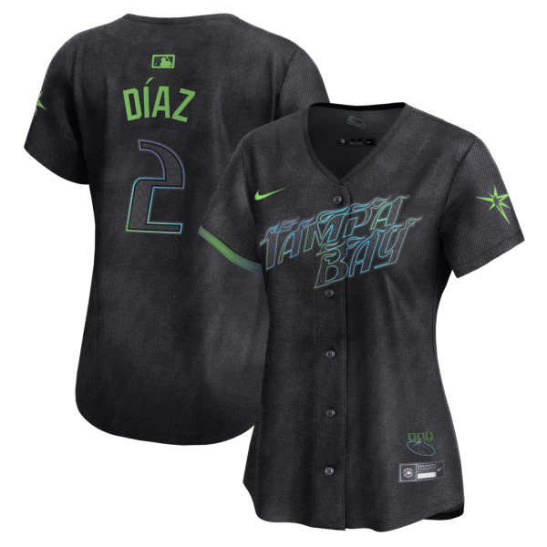 Yandy Diaz 2 Tampa Bay Rays 2024 City Connect Limited Women Jersey - Charcoal