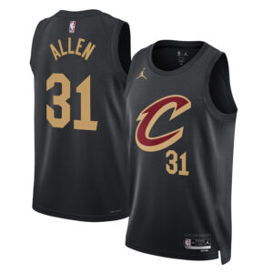 Jarrett Allen 31 Cleveland Cavaliers Unisex Swingman Jersey - Statement Edition - Black