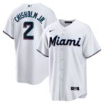 Jazz Chisholm Jr. Miami Marlins  Home Replica Player Jersey - White
