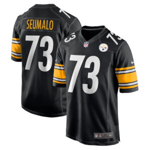 Isaac Seumalo 73 Pittsburgh Steelers Men Game Jersey - Black