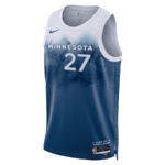 Rudy Gobert 27 Minnesota Timberwolves 2023/24 City Edition Swingman Jersey - Blue