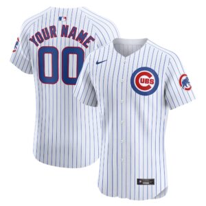 Chicago Cubs  Home Elite Custom Jersey - White