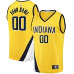 Indiana Pacers Fanatics Youth Fast Break Replica Custom Jersey - Statement Edition - Gold