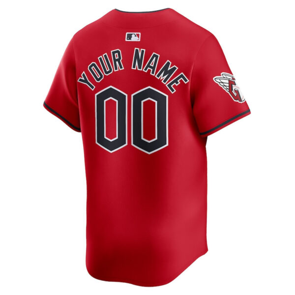 Cleveland Guardians Alternate Limited Custom Men Jersey - Red