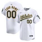 Oakland Athletics  Youth Home Limited Custom Jersey - White