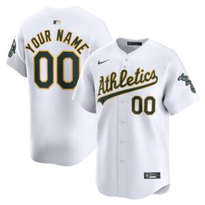 Oakland Athletics  Youth Home Limited Custom Jersey - White