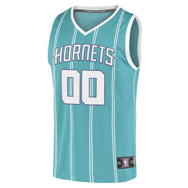 Charlotte Hornets Fanatics Fast Break Replica Custom Jersey - Icon Edition - Teal