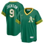 Reggie Jackson Oakland Athletics  Road Cooperstown Collection Player Jersey - Kelly Green
